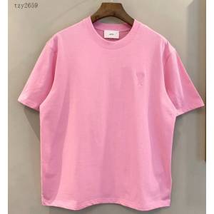 Ami專櫃2023SS新款刺繡T恤 男女同款 tzy2659