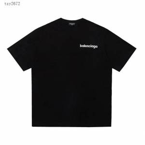 Balenciaga專櫃巴黎世家2023SS新款發泡印花T恤 男女同款 tzy2672
