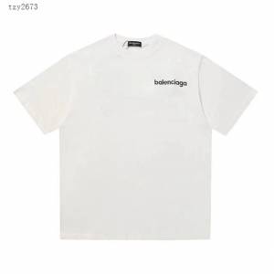 Balenciaga專櫃巴黎世家2023SS新款發泡印花T恤 男女同款 tzy2673