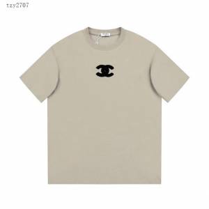 Chanel專門店香奈兒2023SS新款毛巾繡T恤 男女同款 tzy2707