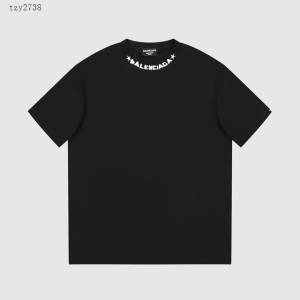 Balenciaga專櫃巴黎世家2023SS新款刺繡T恤 男女同款 tzy2738