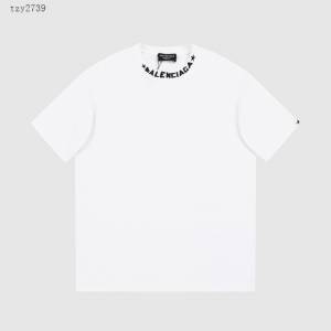 Balenciaga專櫃巴黎世家2023SS新款刺繡T恤 男女同款 tzy2739
