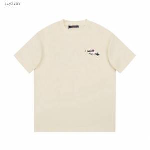 Louisvuitton路易威登Lv專門店2023SS新款刺繡T恤 男女同款 tzy2757