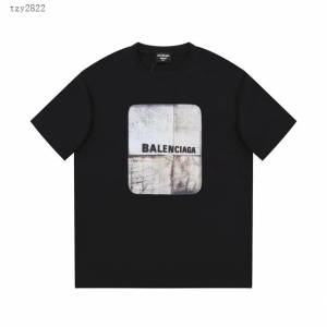 Balenciaga專櫃巴黎世家2023SS新款印花T恤 男女同款 tzy2822