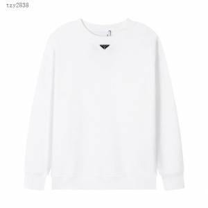 Prada專櫃普拉達2023FW新款三角標衛衣 男女同款 tzy2838