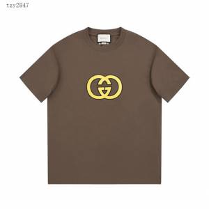 Gucci古奇專櫃古馳2023SS新款刺繡T恤 男女同款 tzy2847