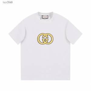 Gucci古奇專櫃古馳2023SS新款刺繡T恤 男女同款 tzy2848