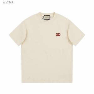 Gucci古奇專櫃古馳2023SS新款刺繡T恤 男女同款 tzy2849