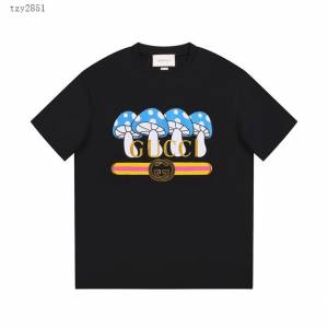 Gucci古奇專櫃古馳2023SS新款印花T恤 男女同款 tzy2851