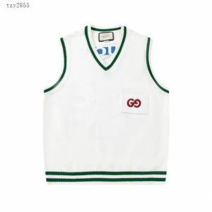 Gucci古奇專櫃古馳2023FW新款提花針織馬甲背心 男女同款 tzy2855