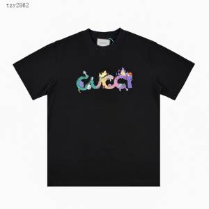 Gucci古奇專櫃古馳2023SS新款印花T恤 男女同款 tzy2862