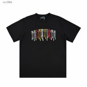 Balenciaga專櫃巴黎世家2023SS新款印花T恤 男女同款 tzy2864