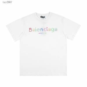 Balenciaga專櫃巴黎世家2023SS新款印花T恤 男女同款 tzy2867