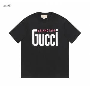 Gucci X Balenciaga 2023SS新款聯名印花T恤 男女同款 tzy2987