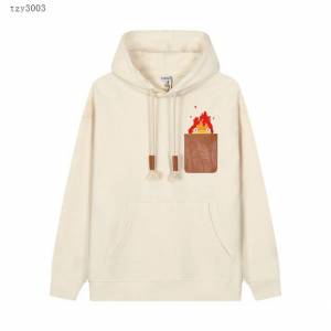 Loewe專櫃羅意威2023FW新款刺繡連帽衛衣 男女同款 tzy3003