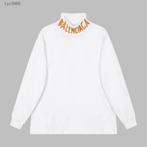 Balenciaga專櫃巴黎世家2023FW新款印花高領長袖打底衫 男女同款 tzy3008