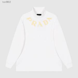 Prada專櫃普拉達2023FW新款印花高領長袖打底衫 男女同款 tzy3012
