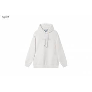 Prada專櫃普拉達2023FW新款刺繡連帽衛衣 男女同款 tzy3018
