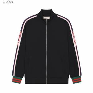 Gucci古奇專櫃古馳2023FW新款織帶提花拉鏈衛衣外套 男女同款 tzy3049