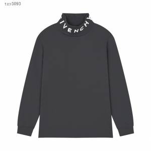 Givenchy專櫃紀梵希專門店2023FW新款領口刺繡長袖打底衫 男女同款 tzy3093