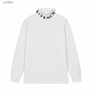 Givenchy專櫃紀梵希專門店2023FW新款領口刺繡長袖打底衫 男女同款 tzy3094