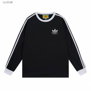 Gucci X Adidas古奇專櫃古馳2023FW新款聯名刺繡立體剪裁長款T恤 男女同款 tzy3140