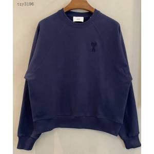 Ami專櫃2023FW新款愛心刺繡插肩圓領衛衣 男女同款 tzy3196