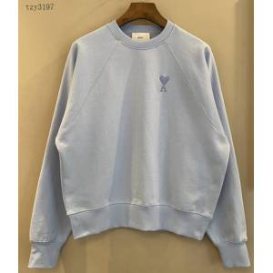 Ami專櫃2023FW新款愛心刺繡插肩圓領衛衣 男女同款 tzy3197