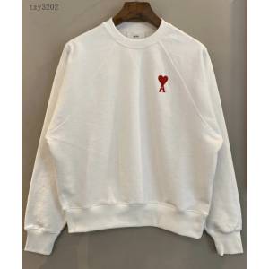 Ami專櫃2023FW新款愛心刺繡插肩圓領衛衣 男女同款 tzy3202