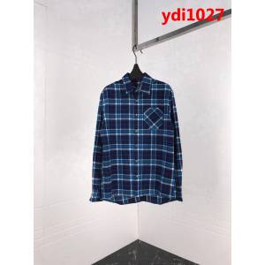 Chrome hearts 克羅心 18ss新款 拼皮格子襯衫 情侶款 ydi1027
