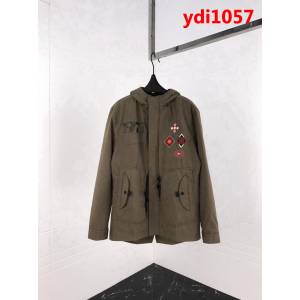 YSL聖羅蘭聖羅蘭 18ss秋冬新款 圖騰繡花圖案 薄棉外套 ydi1057