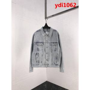 BALENCIAGA巴黎世家 新款 背後字母logo牛仔外套 明星同款 情侶款 ydi1062