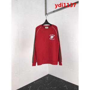 GUCCI古馳 18ss秋冬新款 虎頭印花 紅色衛衣 情侶款 ydi1137