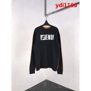 FENDI芬迪 專櫃同步 2018年新款 黑色圓領衛衣 潮流時尚 情侶款 ydi1166