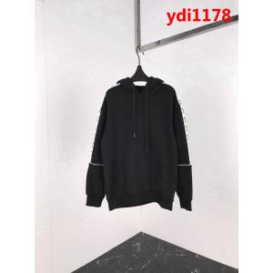 LV路易威登 18fw秋冬新款 做舊黑色 連帽衛衣 男女同款 ydi1178
