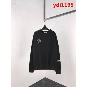 CHANEL香奈兒 18ss秋冬新款 雙C刺繡寬鬆套頭衛衣 情侶款 ydi1195
