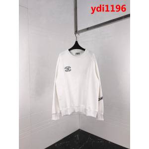 CHANEL香奈兒 18ss秋冬新款 雙C刺繡寬鬆套頭衛衣 情侶款 ydi1196