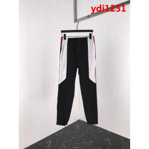 GVC紀梵希 18ss秋冬新款 黑紅白拼織帶字母 休閒褲 ydi1231