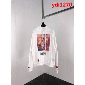 Heron Preston19ss官方最新款 粉紅雙鶴系列 連帽衛衣 情侶款 ydi1270