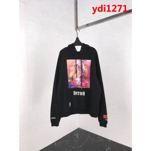 Heron Preston19ss官方最新款 粉紅雙鶴系列 連帽衛衣 情侶款 ydi1271