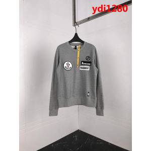 MONCLER蒙口X Fragment18SS蒙口藤原浩閃電限定款 雙LOGO毛巾布刺繡 Backstag男款衛衣 ydi1280