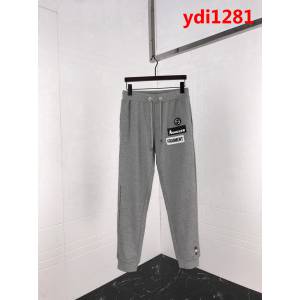 MONCLER蒙口X Fragment18SS蒙口藤原浩閃電限定款 雙LOGO毛巾布刺繡 Backstag男款衛褲 ydi1281