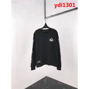 Chrome hearts 克羅心 18ss秋冬新款 梵文印花圖案 加絨加厚圓領套頭衛衣 情侶款 ydi1301