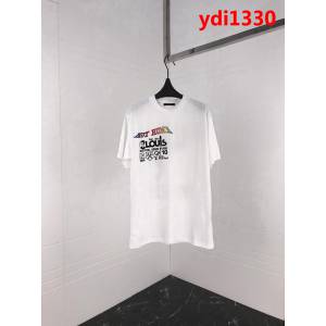 LV路易威登 19早春新款 植絨印花 絲光棉短袖 情侶款 ydi1330