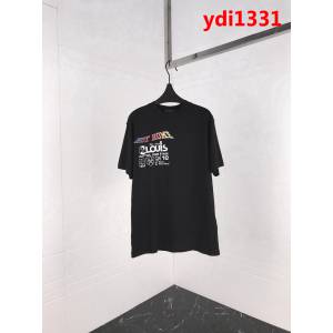 LV路易威登 19早春新款 植絨印花 絲光棉短袖 情侶款 ydi1331
