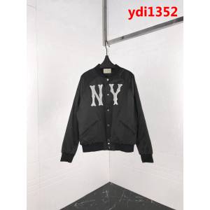 GUCCI古馳 NY系列 18ss秋冬新款 刺繡夾棉外套 情侶款 ydi1352