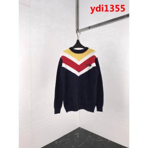 GUCCI古馳 18ss秋冬新款 撞色V型拼接 羊毛混紡毛衣 情侶款 ydi1355