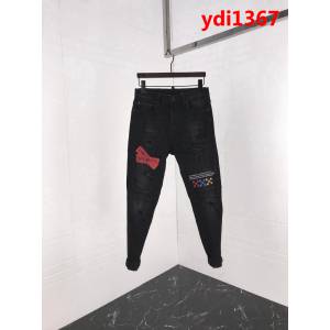 OFF-WHITE 18ss秋冬新款 洗水做舊 男款牛仔褲 ydi1367