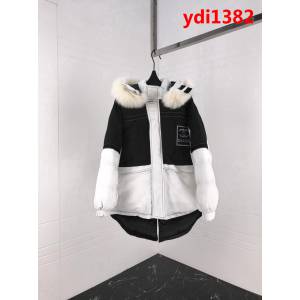 CHANEL香奈兒 18SS小香重工刺繡 撞色毛領 寬鬆版棉服外套 情侶款 ydi1382