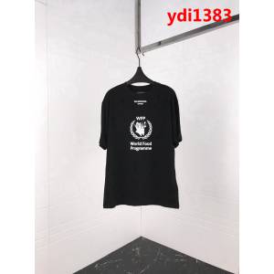 BALENCIAGA巴黎世家 新款 世界糧食計畫署 黑色T恤 情侶款 ydi1383